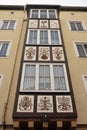 Balcony of a residential building on Zerbster strasse in Dessau-Rosslau